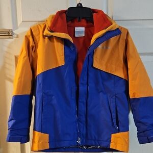 Columbia Boys' Bugaboo III Fleece Interchange Jacket: YELLOW/ORANGE/BLUE: NWT: S